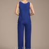 Mother of the Bride Dresses | Jumpsuit/Pantsuit Separates Scoop Floor-Length Chiffon Mother of the Bride Dress As Picture – Womens