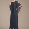 Mother of the Bride Dresses | Sheath/Column Scoop Floor-Length Chiffon Lace Mother of the Bride Dress With Sequins Beading As Picture – Womens