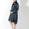 Mother of the Bride Dresses | Sheath/Column Scoop Knee-Length Satin Mother of the Bride Dress Dark Navy – Womens