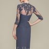 Mother of the Bride Dresses | Sheath/Column Sweetheart Knee-Length Chiffon Mother of the Bride Dress With Beading Appliques Lace Sequins Pleated Stormy – Womens