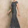 Mother of the Bride Dresses | Trumpet/Mermaid Scoop Ankle-Length Lace Tulle Mother of the Bride Dress With Sequins Beading Steel Grey – Womens