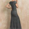 Mother of the Bride Dresses | Trumpet/Mermaid Scoop Ankle-Length Lace Tulle Mother of the Bride Dress With Sequins Beading Steel Grey – Womens