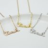 Name Necklaces | Custom Butterfly Beautiful Casual Fashionable Name Necklace 14K Gold Plating – Womens