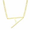 Name Necklaces | Letter Beautiful Casual Fashionable Name Necklace 14K Gold Plating – Womens