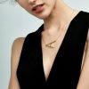 Name Necklaces | Letter Beautiful Casual Fashionable Name Necklace 14K Gold Plating – Womens