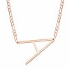 Name Necklaces | Letter Beautiful Casual Fashionable Name Necklace 14K Gold Plating – Womens