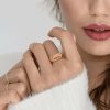 Personalized Jewelry | Carrie Dainty Name Rings Gold – Womens