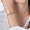 Personalized Jewelry | Circle Engraving/Engraved Delicate Chain Name Bracelets Gold – Womens