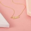 Personalized Jewelry | Custom 18k Gold Plated Letter Name Necklace Birthday Gifts Gold – Womens