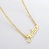 Personalized Jewelry | Custom 18k Gold Plated Letter Name Necklace Birthday Gifts Gold – Womens