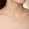 Personalized Jewelry | Custom 18k Gold Plated Letter Name Necklace Birthday Gifts Gold – Womens