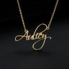 Personalized Jewelry | Custom 18k Gold Plated Letter Name Necklace Gold – Womens