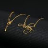 Personalized Jewelry | Custom 18k Gold Plated Letter Name Necklace Gold – Womens