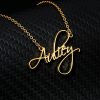 Personalized Jewelry | Custom 18k Gold Plated Letter Name Necklace Gold – Womens