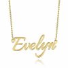 Personalized Jewelry | Custom Letter Name Necklace Rose Gold – Womens