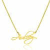 Personalized Jewelry | Custom Letter Name Necklace Rose Gold – Womens