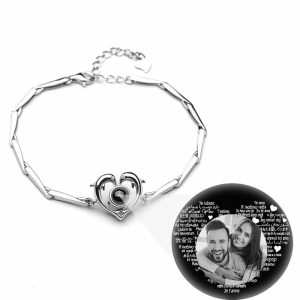 Personalized Jewelry | Dolphin Heart Name Bracelets Silver – Womens