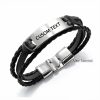 Personalized Jewelry | Engraving/Engraved Men’s Name Bracelets Black – Womens