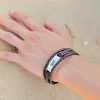 Personalized Jewelry | Engraving/Engraved Men’s Name Bracelets Black – Womens