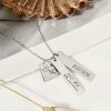 Personalized Jewelry | Family Heart Classic Engraved Necklace Birthday Gifts  – Womens