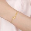 Personalized Jewelry | Letter Name Bracelets Gold – Womens