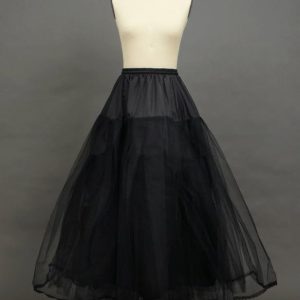 Petticoats | A-Line Slip Floor-Length 3 Tiers Petticoats Black – Womens