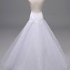 Petticoats | A-Line Slip Floor-Length 3 Tiers Petticoats White – Womens