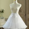 Petticoats | A-Line Slip Knee-Length 3 Tiers Petticoats White – Womens