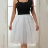 Petticoats | A-Line Slip Knee-Length 5 Tiers Petticoats White – Womens