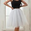 Petticoats | A-Line Slip Knee-Length 5 Tiers Petticoats White – Womens