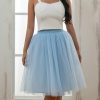 Petticoats | A-Line Slip Knee-Length 5 Tiers Petticoats White – Womens