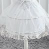 Petticoats | A-Line Slip Short-length 1 Tiers Petticoats White – Womens