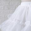 Petticoats | A-Line Slip Short-length 2 Tiers Petticoats White – Womens