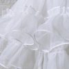 Petticoats | A-Line Slip Short-length 2 Tiers Petticoats White – Womens