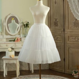 Petticoats | A-Line Slip Tea-Length 3 Tiers Petticoats White – Womens