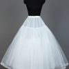 Petticoats | Ball Gown Slip Floor-Length 3 Tiers Petticoats White – Womens