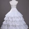 Petticoats | Ball Gown Slip Floor-Length 5 Tiers Petticoats White – Womens