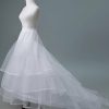 Petticoats | Chapel Train Floor-Length 3 Tiers Petticoats White – Womens