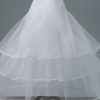 Petticoats | Chapel Train Floor-Length 3 Tiers Petticoats White – Womens