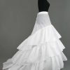 Petticoats | Chapel Train Slip Floor-Length 3 Tiers Petticoats White – Womens