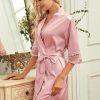 Robes | Charmeuse Bridesmaid Bride Mom Women Robes Personalized Robes/Pajamas Blushing Pink – Womens