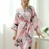 Robes | Charmeuse Bridesmaid Bride Women Robes Black – Womens