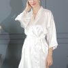 Robes | Charmeuse Bridesmaid Bride Women Robes White – Womens