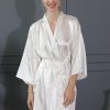 Robes | Charmeuse Bridesmaid Bride Women Robes White – Womens