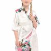 Robes | Charmeuse Flower Girl Robes White – Womens