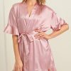 Robes | Imitated Silk Bridesmaid Bride Robes Candy Pink – Womens