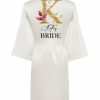 Robes | Personalized Polyester Bridesmaid Bride Mom Women Robes Personalized Robes/Pajamas White – Womens