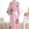 Robes | Personalized Silk Bridesmaid Women Robes White – Womens