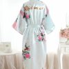 Robes | Personalized Silk Bridesmaid Women Robes White – Womens