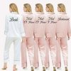 Robes | Polyester Bridesmaid Bride Mom Women Personalized Robes/Pajamas Set of 2 Robes/Pajamas As Picture – Womens